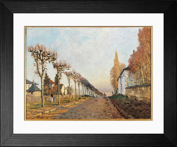 Framed Print : Le Chemin de la Machine, by Alfred Sisley, 1873, 19th Century, oil on canvas, cm 54, 5 x 73 - France, Ile de France, Paris, Muse dOrsay, RF2079. All