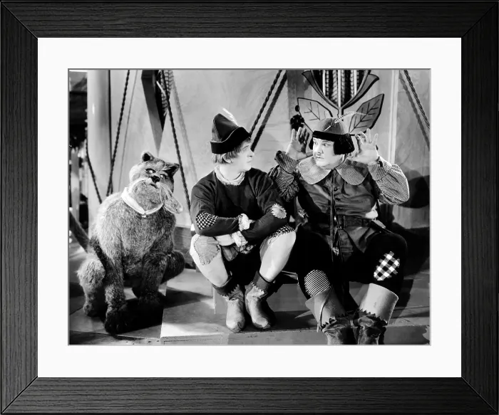 Framed Print : BABES IN TOYLAND, (aka MARCH OF THE WOODEN SOLDIERS), from left: Stan Laurel, Oliver Hardy, 1934