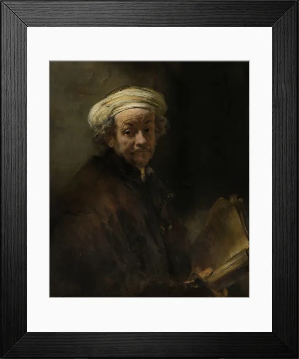 Framed Print : Self Portrait as the Apostle Paul, by Rembrandt van Rijn, 1661, Dutch painting, oil on canvas