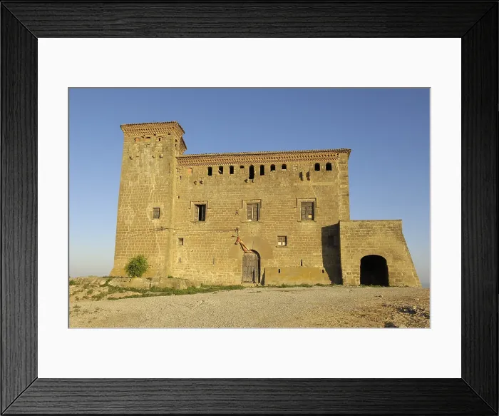 Framed Print : SPAIN. Montcorts de Segarra. Castle (end 15th c.). Architecture. - Rafa Perez / Iberfoto / Everett Collection (273173)**US SALES ONLY**