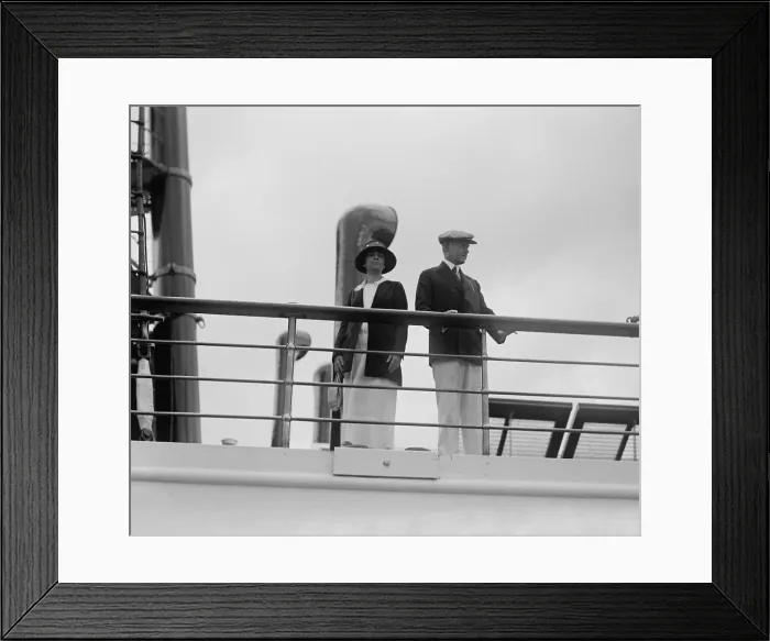 Framed Print : President Calvin Coolidge and First Lady Grace on the Presidential yacht, Mayflower. Sept. 8, 1923. Mayflower served as Presidential yacht from 1904 until 1929 Framed Print : President Calvin Coolidge and First Lady Grace on the Presidential yacht, Mayflower. Sept. 8, 1923. Mayflower served as Presidential yacht from 1904 until 1929