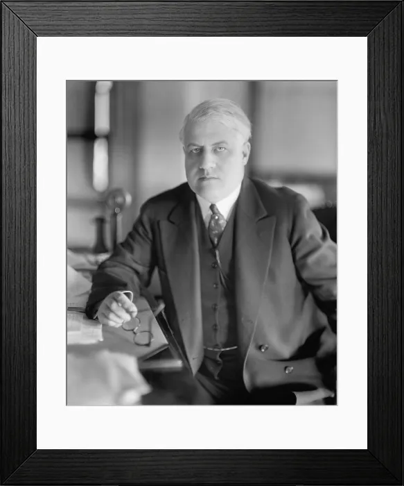 Framed Print : A. Mitchell Palmer was Attorney General in the last 2 years of the Woodrow Wilson administration