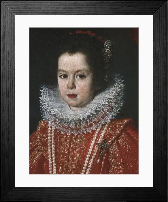Framed Print : SUSTERMANS, Joost (1597-1681). Portrait of a child. 1st half 17th c. Flemish art. Oil on canvas. ITALY. Rome