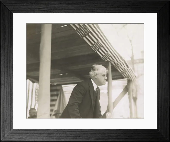 Framed Print : A. Mitchell Palmer as Attorney General campaigned for the Democratic Presidential nomination in 1920