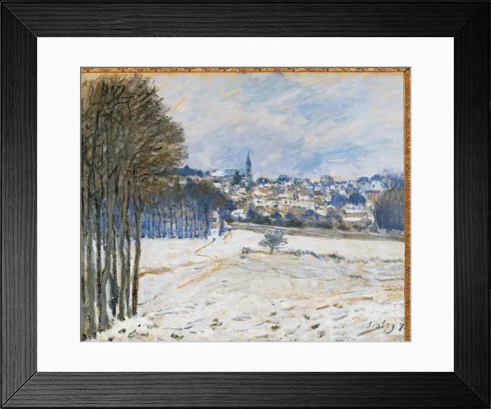 Framed Print : Snow at Marly le Roi, by Alfred Sisley, 1875, 19th Century, oil on canvas, - France, Ile de France, Paris, Muse dOrsay, RF1691. All Framed Print : Snow at Marly le Roi, by Alfred Sisley, 1875, 19th Century, oil on canvas, - France, Ile de France, Paris, Muse dOrsay, RF1691. All