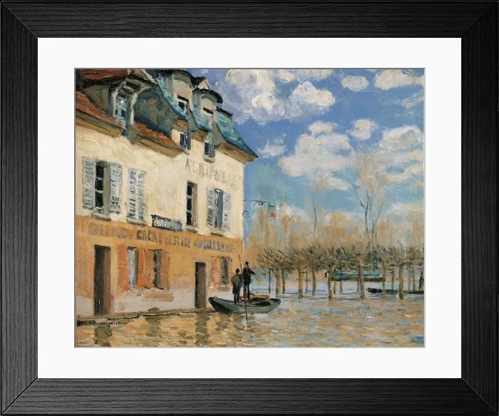 Framed Print : Pedestrian Bridge in Argenteuil, by Alfred Sisley, 1876, 19th Century, oil on canvas, cm 50, 5 x 61 - France, Ile de France, Paris, Muse dOrsay. Detail Framed Print : Pedestrian Bridge in Argenteuil, by Alfred Sisley, 1876, 19th Century, oil on canvas, cm 50, 5 x 61 - France, Ile de France, Paris, Muse dOrsay. Detail