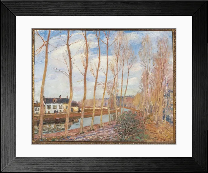 Framed Print : The Loings Canal, by Alfred Sisley, 1892, 19th Century, oil on canvas, cm 73 x 93 - France, Ile de France, Paris, Muse dOrsay, inv20723. All Framed Print : The Loings Canal, by Alfred Sisley, 1892, 19th Century, oil on canvas, cm 73 x 93 - France, Ile de France, Paris, Muse dOrsay, inv20723. All