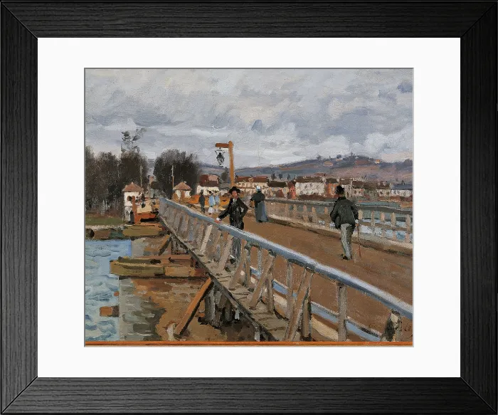 Framed Print : Camarets Port, by Alfred Sisley, 1872, 19th Century, oil on canvas, cm 39 x 60 - France, Ile de France, Paris, Muse dOrsay Framed Print : Camarets Port, by Alfred Sisley, 1872, 19th Century, oil on canvas, cm 39 x 60 - France, Ile de France, Paris, Muse dOrsay