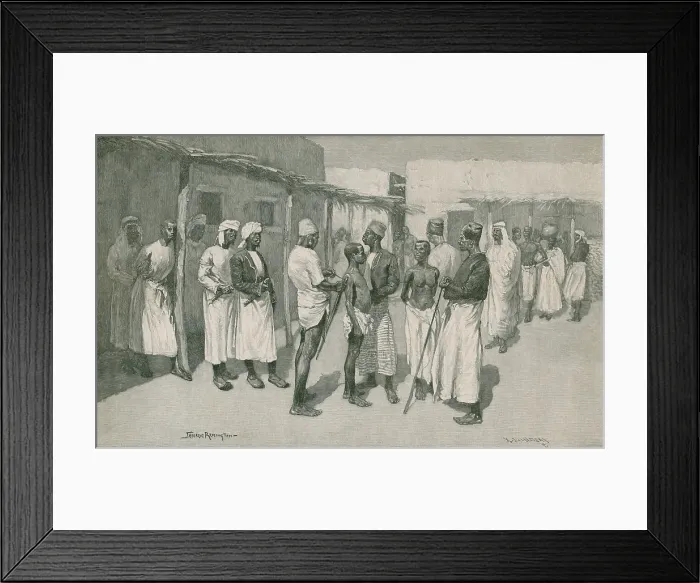 Framed Print : African slave trade continued throughout the 19th century, with most activity centered on the north east, on Indian Ocean coast Framed Print : African slave trade continued throughout the 19th century, with most activity centered on the north east, on Indian Ocean coast
