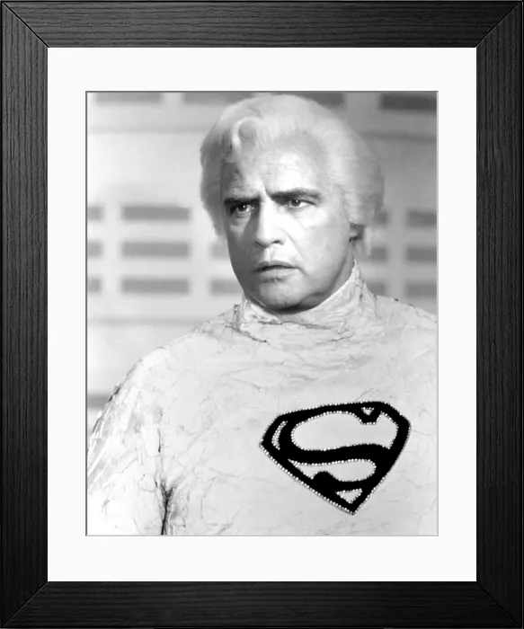 Framed Print : SUPERMAN, Marlon Brando, 1978, Warner Brothers / courtesy Everett Collection