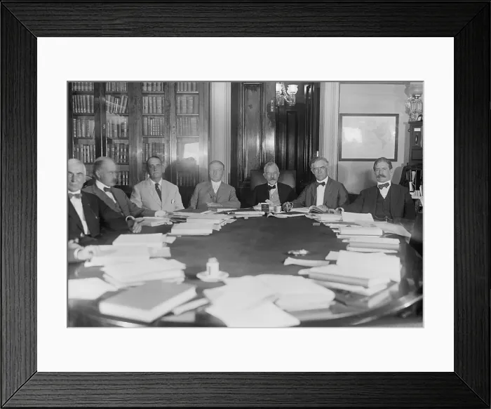 Framed Print : 1919 meeting of the Senate Foreign Relations Committee