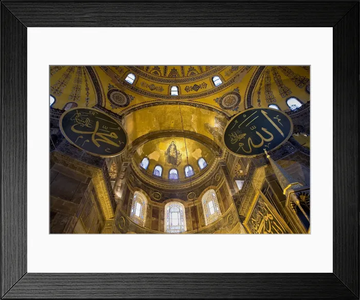 Framed Print : TURKEY. Istanbul. Hagia Sophia (Basilica of St. Sophia). Apse. Early Byzantine art. - Lucas Vallecillos / Iberfoto / Everett Collection (274830)**US SALES ONLY**