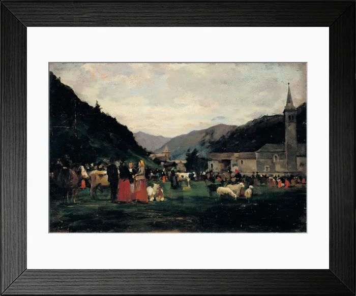 Framed Print : Cosola Demetrio, Mountain Tranquillity, 1875 - 1895, 19th Century, oil on canvas, private collection (155986) Everett CollectionMondadori Portfolio**US SALES ONLY**