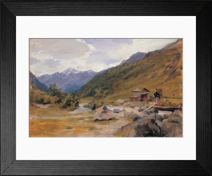 Framed Print : Cosola Demetrio, Small Bridge over a Stream, 1885 - 1895, 19th Century, oil on panel, private collection (155996) Everett CollectionMondadori Portfolio**US SALES ONLY**