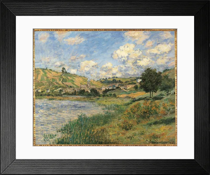 Framed Print : Landscape. Vtheuil, by Claude Monet, 1879, 19th Century, oil on canvas, cm 60 x 73, 5 - France, Ile de France, Paris, Muse dOrsay, RF2639. All