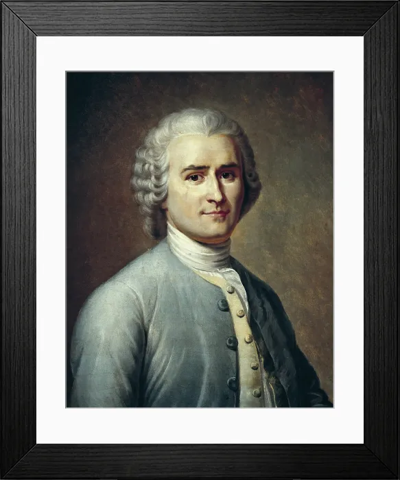 Framed Print : LACRETELLE, Jean Edouard (1817-1900). Jean-Jacques Rousseau. 1843. Oil on canvas. FRANCE. Versailles. National Museum of Versailles Framed Print : LACRETELLE, Jean Edouard (1817-1900). Jean-Jacques Rousseau. 1843. Oil on canvas. FRANCE. Versailles. National Museum of Versailles