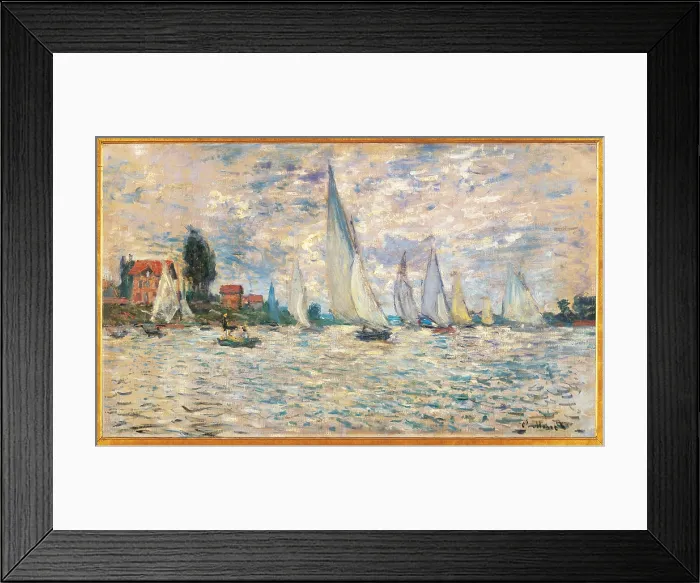 Framed Print : Regattas at Argenteuil, by Claude Monet, 1874 about, 19th Century, oil on canvas, cm 60 x 100 - France, Ile de France, Paris, Muse dOrsay, RF2008. All Framed Print : Regattas at Argenteuil, by Claude Monet, 1874 about, 19th Century, oil on canvas, cm 60 x 100 - France, Ile de France, Paris, Muse dOrsay, RF2008. All