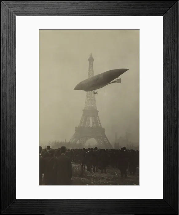 Framed Print : LA REPUBLIQUE a semi-rigid surveillance airship built for the French flying near the Eifel Tower. Paris ca. 1908. 0028u Framed Print : LA REPUBLIQUE a semi-rigid surveillance airship built for the French flying near the Eifel Tower. Paris ca. 1908. 0028u
