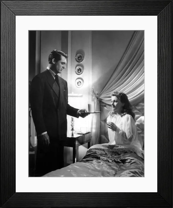 Framed Print : SUSPICION, Cary Grant, Joan Fontaine, 1941