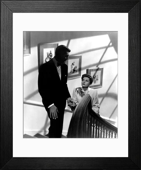 Framed Print : SUSPICION, Cary Grant, Joan Fontaine, 1941