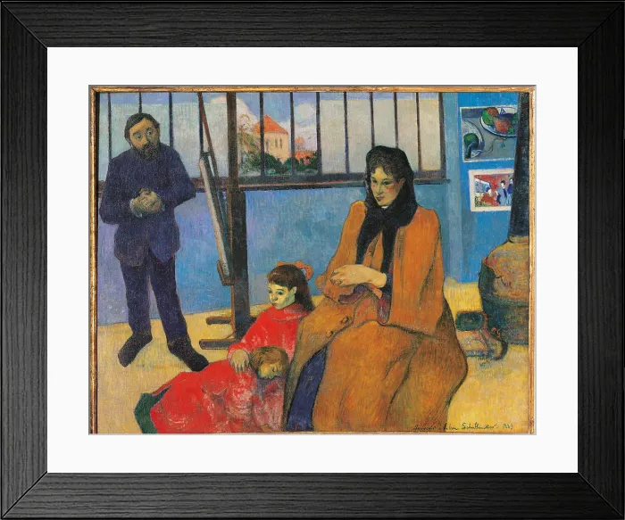 Framed Print : The Schuffenecker Family, by Paul Gauguin, 1889, 19th Century, oil on canvas, cm 73 x 92 - France, Ile de France, Paris, Muse dOrsay, RF1959-8. All