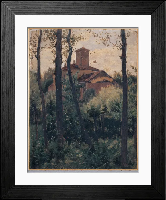 Framed Print : Cosola Demetrio, Landscape - St Sebastian Po (River), 1885 - 1895, 19th Century, oil on card, private collection (156006) Everett CollectionMondadori Portfolio**US SALES ONLY** Framed Print : Cosola Demetrio, Landscape - St Sebastian Po (River), 1885 - 1895, 19th Century, oil on card, private collection (156006) Everett CollectionMondadori Portfolio**US SALES ONLY**