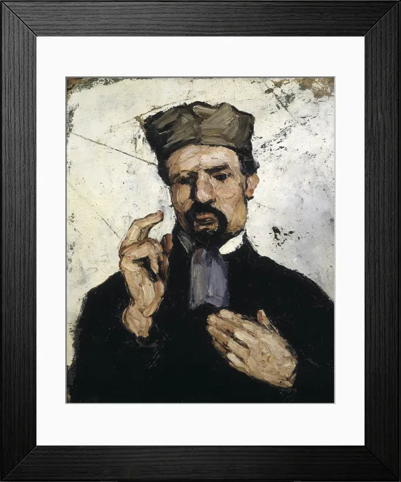 Framed Print : CEZANNE, Paul (1839-1906). Uncle Dominique as a Lawyer. ca. 1866. Post-Impressionism. Oil on canvas. FRANCE. Paris. Musee d'Orsay (Orsay Museum)