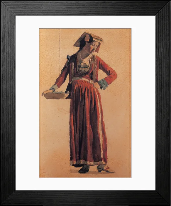 Framed Print : Cosola Demetrio, The Fishmonger, 1885 - 1895, 19th Century, watercolor, private collection (156007) Everett CollectionMondadori Portfolio**US SALES ONLY**