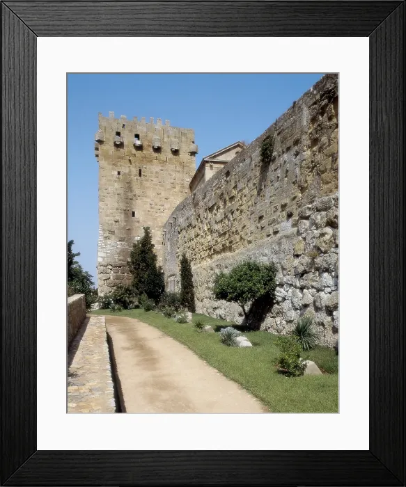 Framed Print : SPAIN. CATALONIA. TARRAGONA. Tarragona. Roman walls. Archbishop's Tower. Roman art. Architecture. - J. Bedmar / Iberfoto / Everett Collection (518181)**US SALES ONLY**