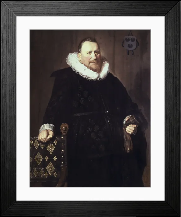 Framed Print : HALS, Frans (1580-1666). Portrait of Nicolaes Woutersz van der Meer. 1631. Baroque art. Oil on canvas. NETHERLANDS. Haarlem. Frans Hals Museum