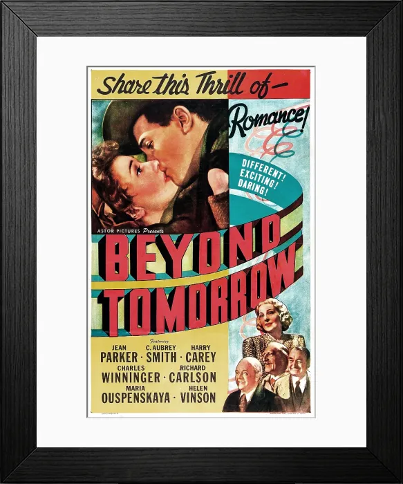 Framed Print : BEYOND TOMORROW, US poster, top from left: Jean Parker, Richard Carlson, bottom right: Helen Vinson, Charles Winninger, C. Aubrey Smith, Harry Carey, 1940 Framed Print : BEYOND TOMORROW, US poster, top from left: Jean Parker, Richard Carlson, bottom right: Helen Vinson, Charles Winninger, C. Aubrey Smith, Harry Carey, 1940