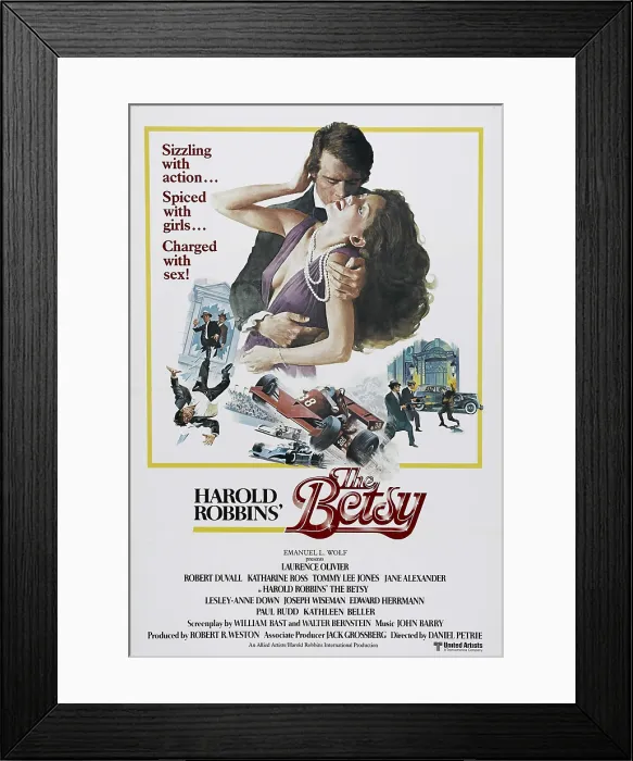 Framed Print : THE BETSY, embracing from left: Tommy Lee Jones, Lesley-Anne down, 1978, Allied Artists / courtesy Everett Collection