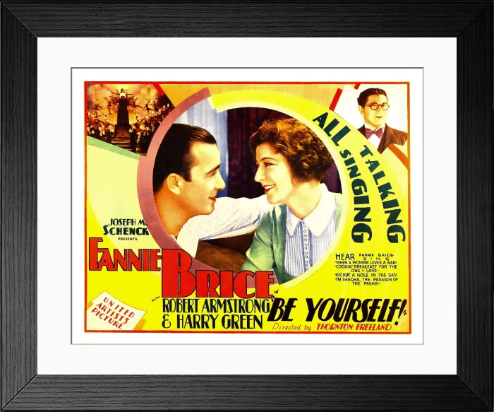 Framed Print : BE YOURSELF!, center from left: Robert Armstrong, Fanny Brice, top right: Harry Green, 1930 Framed Print : BE YOURSELF!, center from left: Robert Armstrong, Fanny Brice, top right: Harry Green, 1930