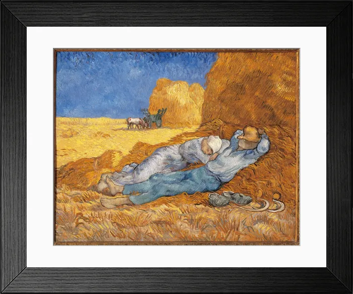 Framed Print : The Siesta, by Vincent Van Gogh, 1889 - 1890 about, 19th Century, oil on canvas, cm 73 x 91 - France, Ile de France, Paris, Muse dOrsay, RF1952-17. All Framed Print : The Siesta, by Vincent Van Gogh, 1889 - 1890 about, 19th Century, oil on canvas, cm 73 x 91 - France, Ile de France, Paris, Muse dOrsay, RF1952-17. All