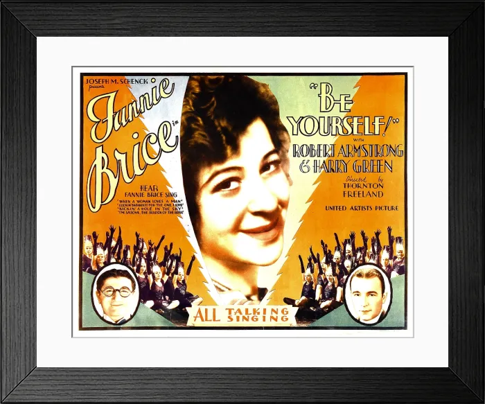 Framed Print : BE YOURSELF!, from bottom left: Harry Green, Fanny Brice, Robert Armstrong, 1930
