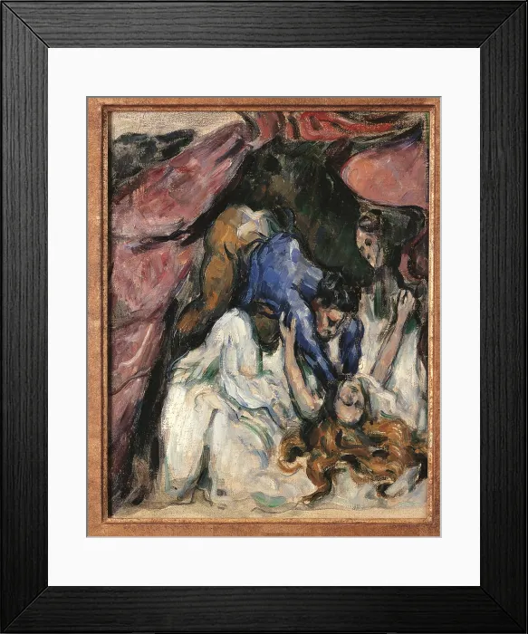 Framed Print : The Strangled Woman, by Paul Czanne, 1870 - 1872 about, 19th Century, oil on canvas, cm 31 x 25 - France, Ile de France, Paris, Muse dOrsay, RF1973-11. All