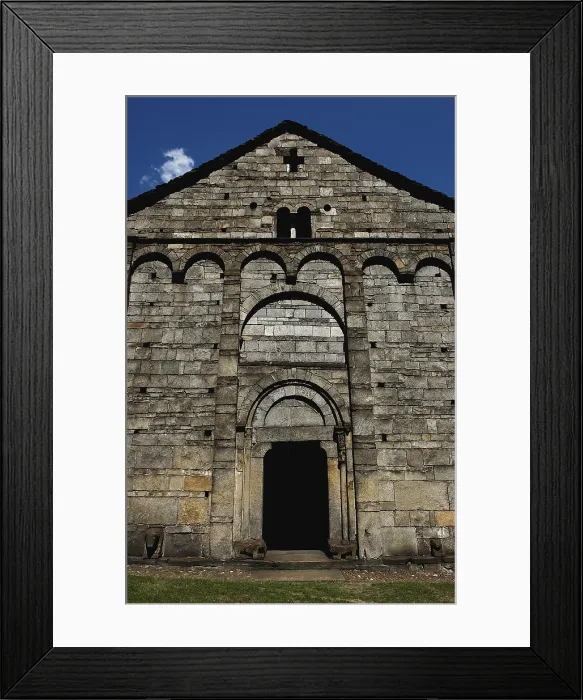 Framed Print : SWITZERLAND. TICINO. Giornico. Church of San Nicolao (1202). Romanesque art. Architecture. - Rafa Perez / Iberfoto / Everett Collection (526714)**US SALES ONLY**