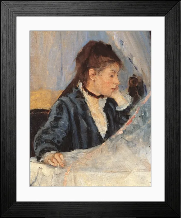 Framed Print : The Cradle, by Berthe Morisot, 1872, 19th Century, oil on canvas, cm 56 x 46 - France, Ile de France, Paris, Muse dOrsay. Detail