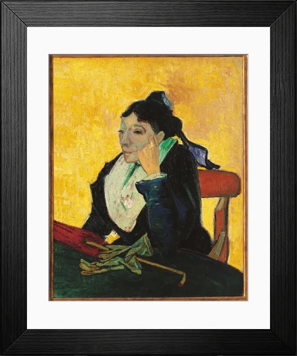 Framed Print : The Arlesienne, by Vincent Van Gogh, 1888, 19th Century, oil on canvas, cm 92, 5 x 73, 5 - France, Ile de France, Paris, Muse dOrsay, RF1952-6. All