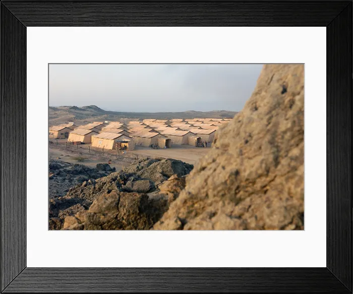 Framed Print : A sea of tents in Uzbekistan on Sept 26 2001 was set up by U.S Framed Print : A sea of tents in Uzbekistan on Sept 26 2001 was set up by U.S