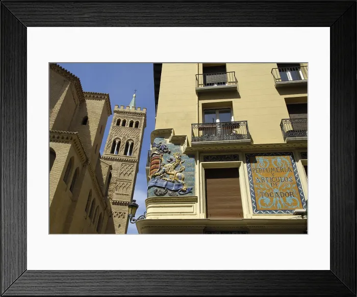 Framed Print : SPAIN. Zaragoza. Church of San Gil. - Rafa Perez / Iberfoto / Everett Collection (278111)**US SALES ONLY**