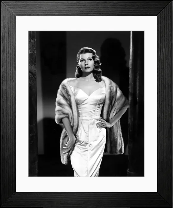 Framed Print : Rita Hayworth, Columbia portrait, 1956 Framed Print : Rita Hayworth, Columbia portrait, 1956