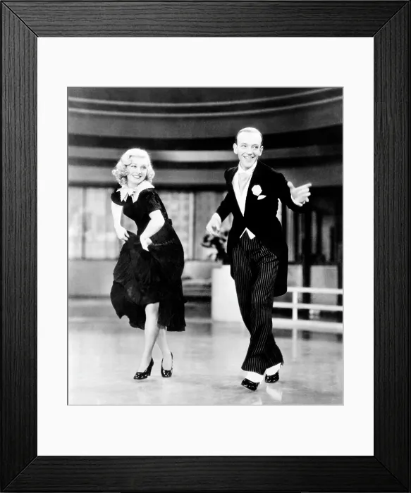 Framed Print : SWING TIME, from left: Ginger Rogers, Fred Astaire, 1936