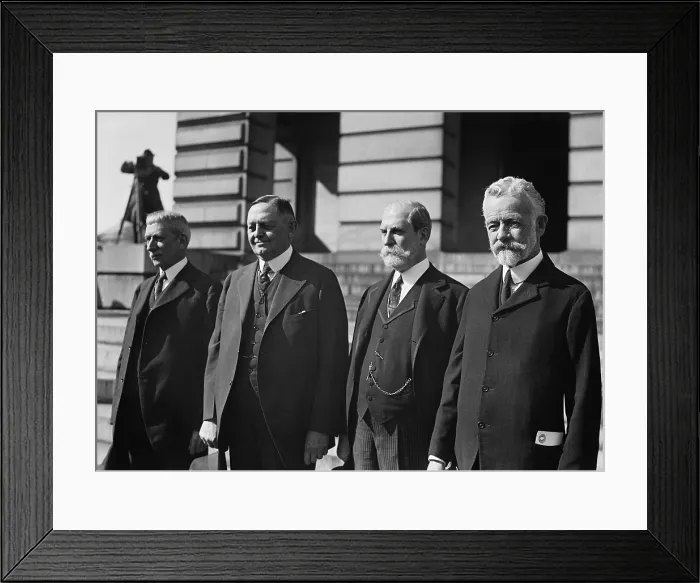 Framed Print : Republican statesmen, ca. 1921-23. Powerful Republican politicians who held high positions in the Roosevelt, Taft, Harding, and Coolidge Administrations