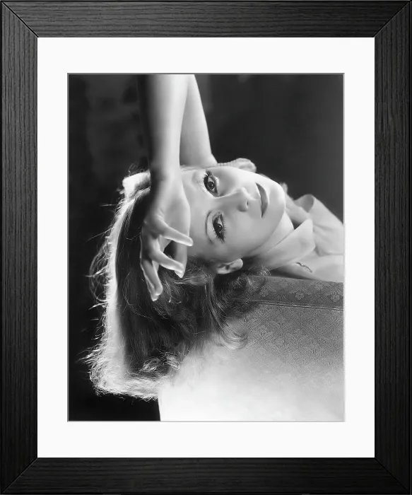 Framed Print : AS YOU DESIRE ME, Greta Garbo, portrait by Clarence Sinclair Bull, 1932