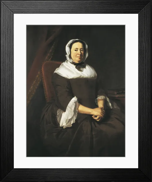 Framed Print : COPLEY, John Singleton (1738-1815). Portrait of Mrs. 1764. Oil on canvas. SPAIN. Madrid. Thyssen-Bornemisza Museum of Art. - J