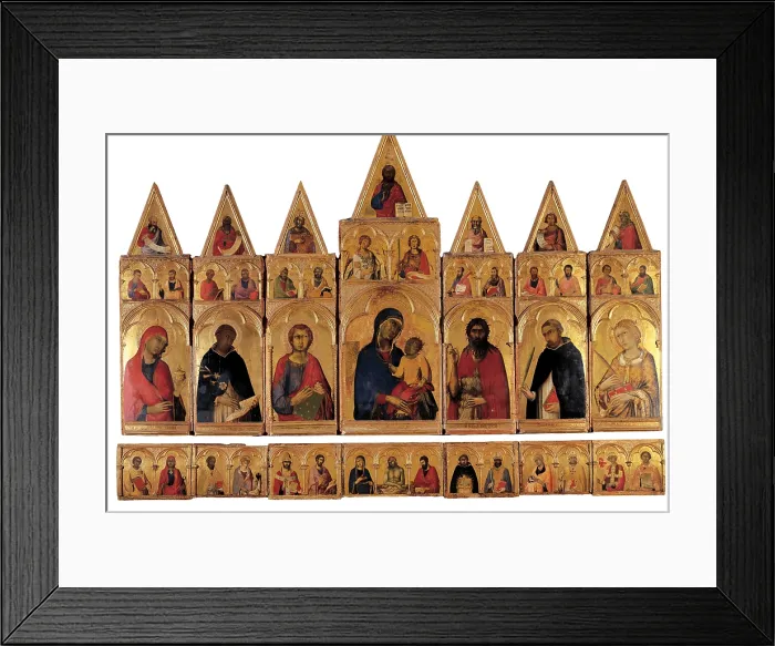 Framed Print : Martini Simone, Polyptych of St Catherine, 1320, 14th Century, tempera on panel, Italy, Tuscany Framed Print : Martini Simone, Polyptych of St Catherine, 1320, 14th Century, tempera on panel, Italy, Tuscany