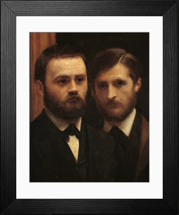 Framed Print : Ateliers des Batignolles, by Henri Fantin-Latour, 1870, 19th Century, oil on canvas, cm 204 x 273, 5 - France, Ile de France, Paris, Muse dOrsay, RF 2210. Detail