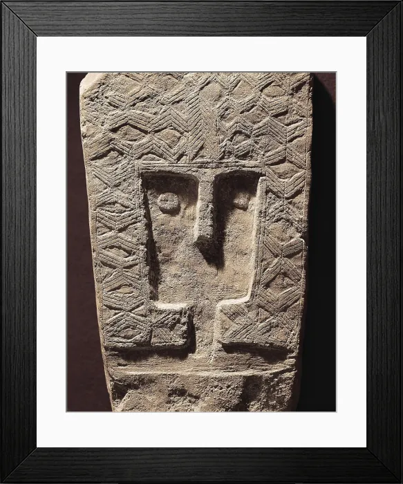 Framed Print : Antropomorphic stela. Chalcolithic. Sculpture on rock. FRANCE. Avignon. Musee Calvet (Calvet Museum). - BeBa / Iberfoto / Everett Collection (528438)**US SALES ONLY** Framed Print : Antropomorphic stela. Chalcolithic. Sculpture on rock. FRANCE. Avignon. Musee Calvet (Calvet Museum). - BeBa / Iberfoto / Everett Collection (528438)**US SALES ONLY**