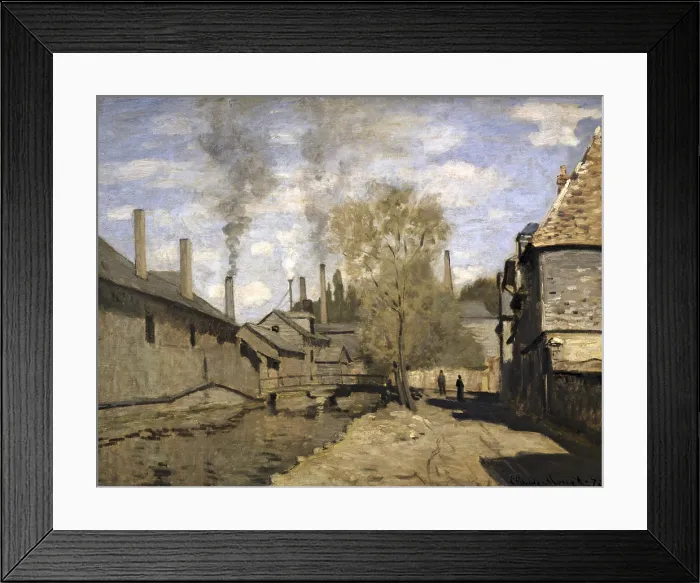 Framed Print : MONET, Claude (1840-1926). The Stream of Robec. 1883. Impressionism. Oil on canvas. FRANCE. Paris. Musee d'Orsay (Orsay Museum) Framed Print : MONET, Claude (1840-1926). The Stream of Robec. 1883. Impressionism. Oil on canvas. FRANCE. Paris. Musee d'Orsay (Orsay Museum)